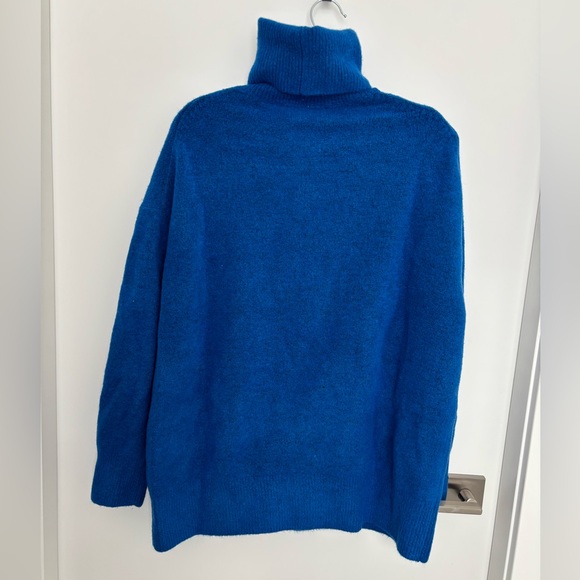 Zara Electric Blue Roll Neck Sweater - Picture 4 of 5